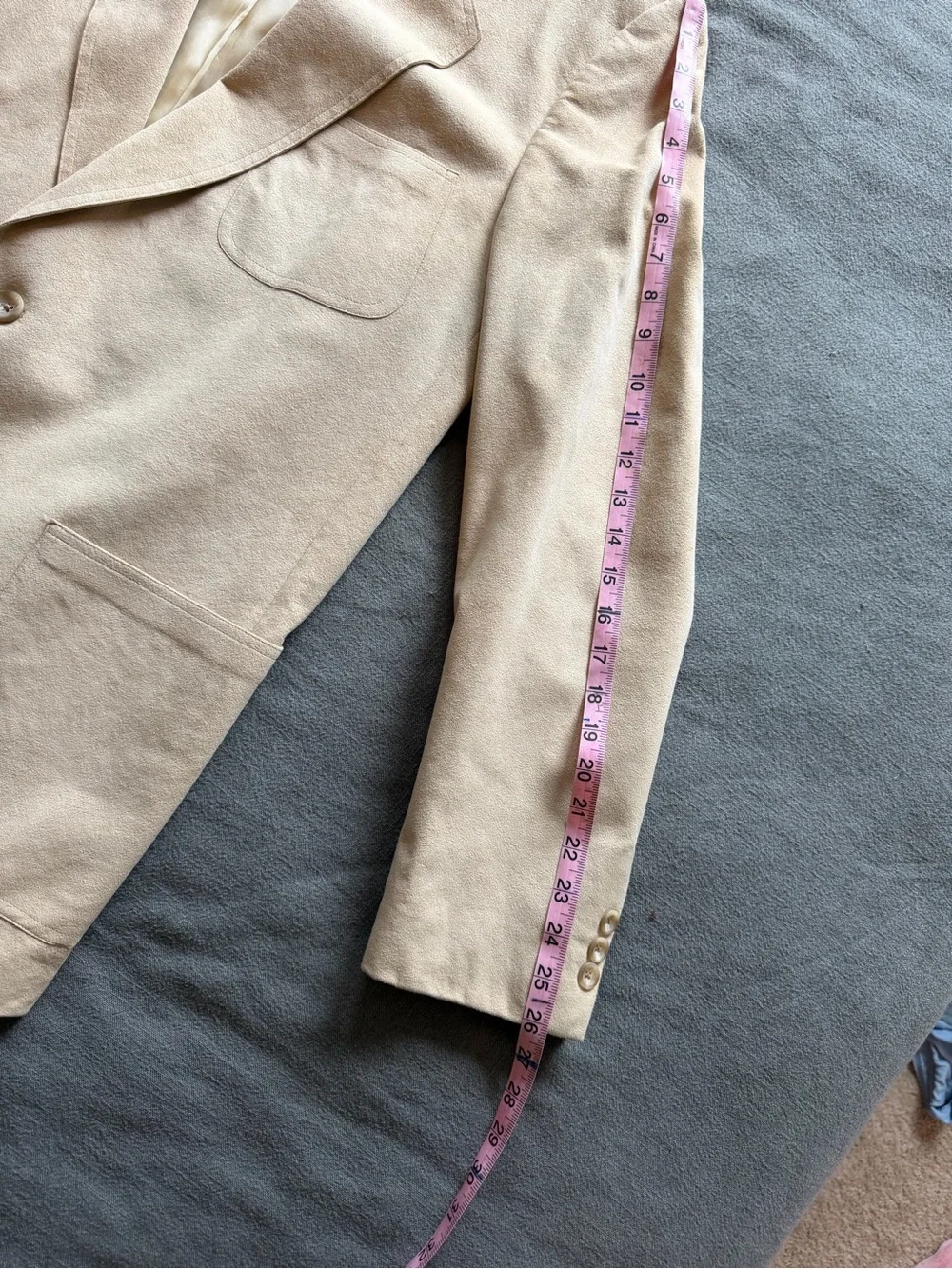 Vintage Renwood Exclusively for Reynolds-Penland Men's Beige suede Sport Coat s